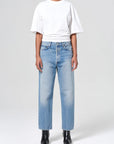 90s Crop Midrise Loose Straight in Vault