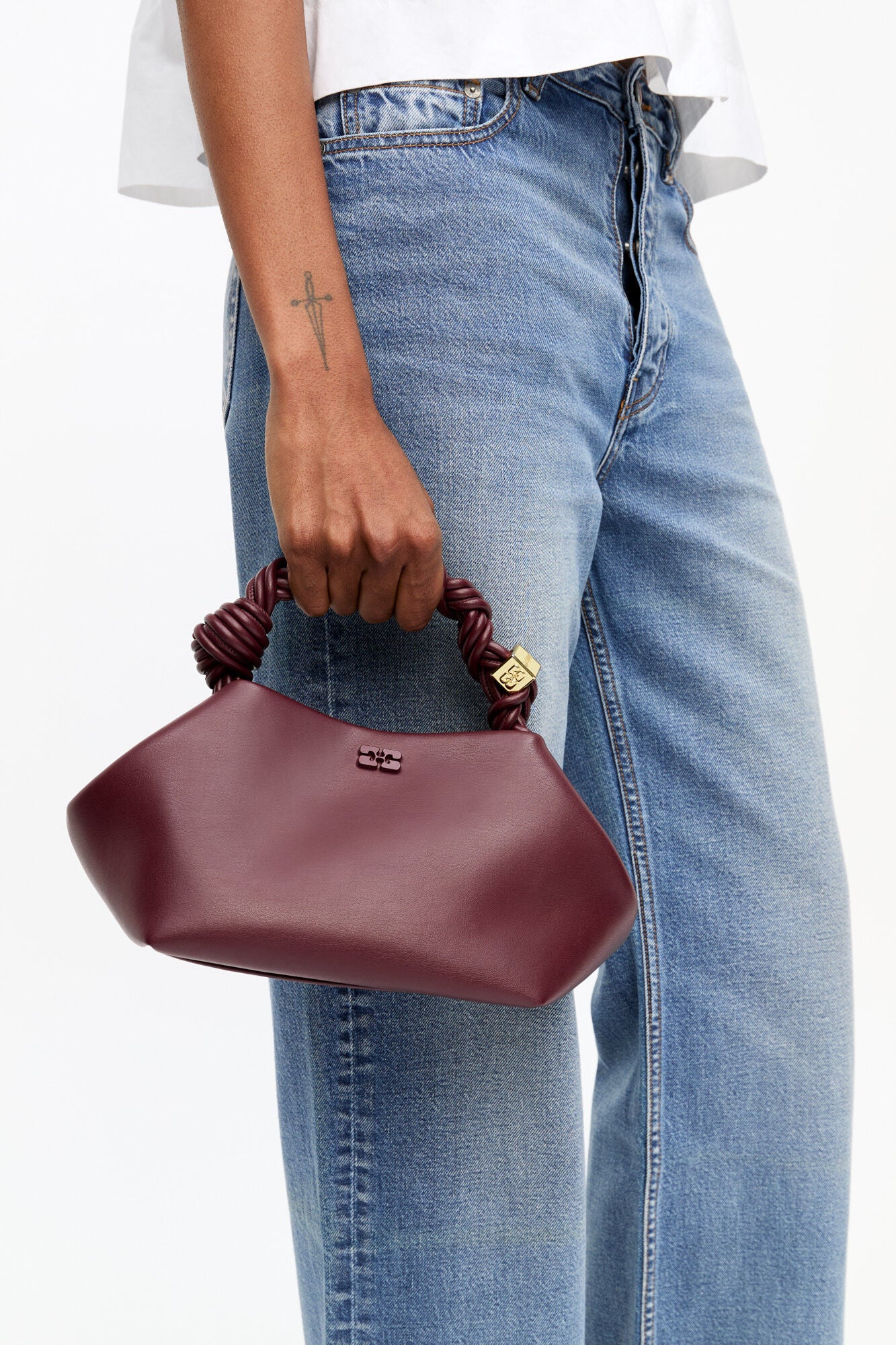Burgundy Small Bou Bag