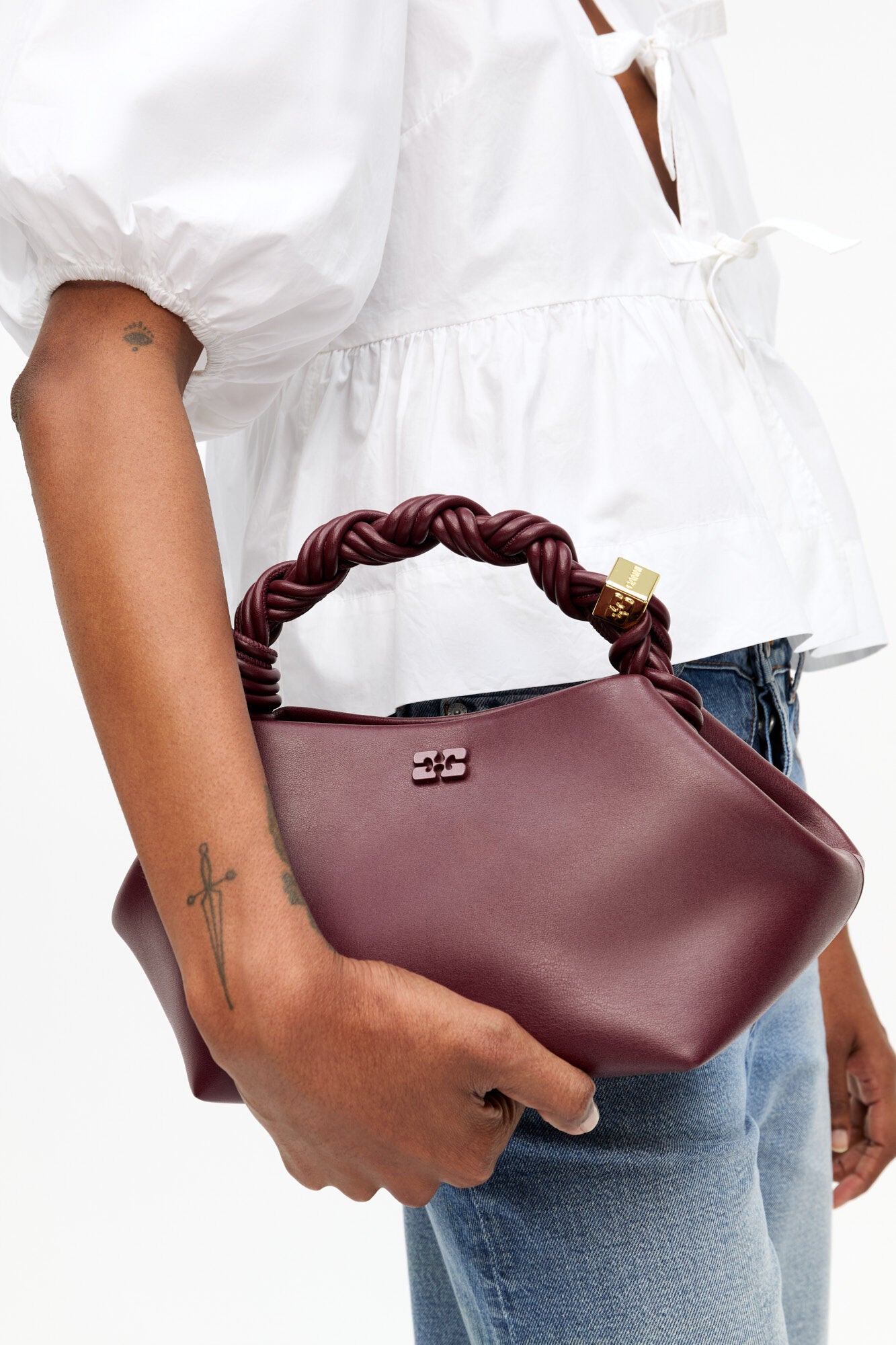 Burgundy Small Bou Bag