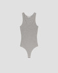 Maria Bodysuit in Grey Heather by itself