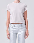 Adine Shrunken Tee Bone front