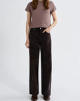Adine Shrunken Tee Mauvine full body front