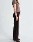 Adine Shrunken Tee Mauvine full body side