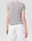 Adine Shrunken Tee Grey back