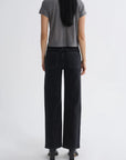 Adine Tee in Grey Heather full body back