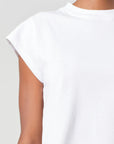 Bryce Cap Sleeve Tee in White