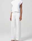 Bryce Cap Sleeve Tee in White