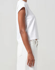 Bryce Cap Sleeve Tee in White