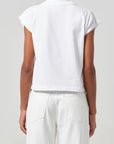 Bryce Cap Sleeve Tee in White