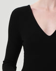 Darla Double V Bodysuit close up