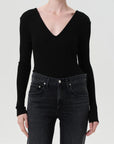 Darla Double V Bodysuit front