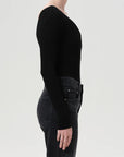 Darla Double V Bodysuit side
