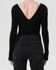 Darla Double V Bodysuit back
