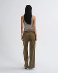 Andre Tank in Taupe back view on model