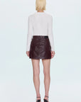Abi High Rise Mini Skirt full body back