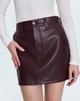 Abi High Rise Mini Skirt close up
