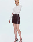 Abi High Rise Mini Skirt full body side/front