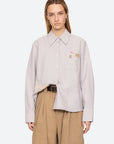 Lavinia Shirt front, half tuck