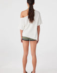 Alyia Asym Knit Tee back view