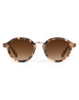 Ashton Tuscan Tortoise 12k Sunglasses front view on white background