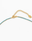 Dallas Micro Tennis Necklace in Turquoise CZ