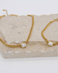 Manhattan Chain Choker w CZ