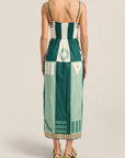 Aethra Sarong Dress back view on model