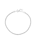 Adina Reyter Bead Chain Bracelet Silver laid flat