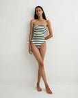 Alba One Piece Forest Stripe front