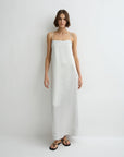 Kobe Maxi Column Dress full body front view