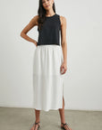 The Boxy Tank Black full body front