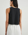 The Boxy Tank Black back view