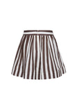 Betty Stripe Mini Skirt by itself back