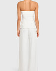 Amanda Uprichard Yadira Strapless Jumpsuit back