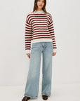Corrine Stripe Sweater full body view