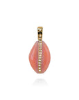 Carnelian Cowrie Pendant close up