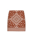 Hope Print Mini Skirt by itself