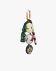 Multicolored pendant charm with classical design on a white background