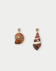 Caracol Earrings front view on white background