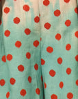 Catalina Short extreme close up of polka dot pattern on shorts