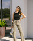 Agolde Cropped Bailey Tank full body view