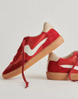 Notice Suede Crimson Sneaker side view