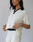 Doris Oversized Polo side view