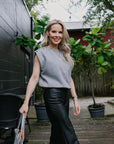 Askk Vegan Leather Brighton Pant side
