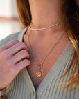 Thatch Birth of Venus Rolo Necklace on model