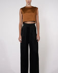 Mel Crop Brown front