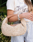Cleobella Julia Raffia Hobo Bag front