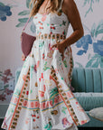 Amanda Uprichard Santorini Midi Dress movement