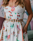Amanda Uprichard Santorini Midi Dress close up