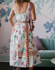 Amanda Uprichard Santorini Midi Dress back